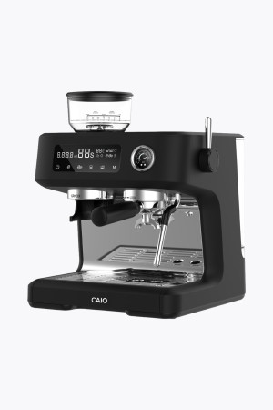 CAIO One Siebträgermaschine mit Mahlwerk Schwarz