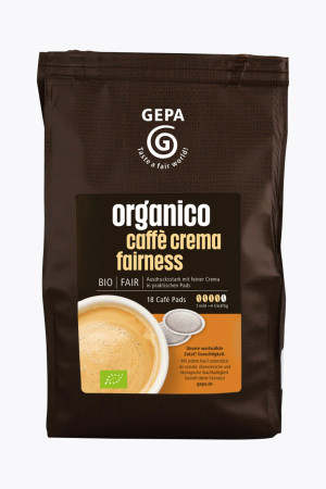 GEPA Organic Crema Pads 18 pods Senseo-compatibel