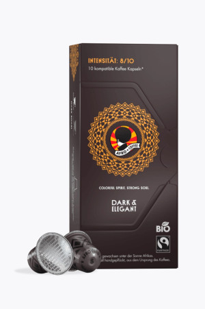 Afro Coffee 10 Koffiecapsules Dark & Elegant Bio