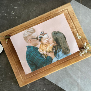 Essbares Tortenfoto rechteckig – Individuell bedruckter Tortenaufleger mit eigenem Bild, rechteckig 20x28cm | LOOXIS