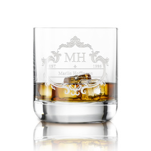 Personalisiertes Whiskyglas mit Gravur – Name, Motiv & Jahrgang im stilvollen Design lasergraviert als tolles Geschenk für Männer, Motiv 1 | LOOXIS