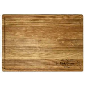 Premium Eichenholz-Schneidebrett mit Wunschgravur Name und Motiv Premium Quality Label – tolles Geschenk für Kochbegeisterte, inkl. Lasergravur, 