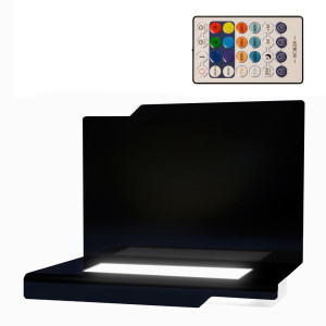 Opera Leuchtsockel für 3D Glasfotos – Stilvolle LED-Beleuchtung mit Netzbetrieb, farbiges und weisses Licht mit Rückwand, Modell 17 - Presto | LOOXIS