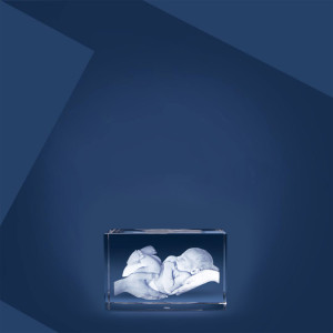 3D Glasfoto – Dein Bild als Glasgravur | Individuelles Geschenk im Kristallglas | 3x3,5x5,6cm Querformat | LOOXIS