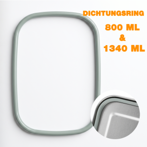 Dichtungsring für Edelstahl Lunchbox 800ml & 1340ml – Silikon Ersatzdichtung, lebensmittelecht, BPA-frei
