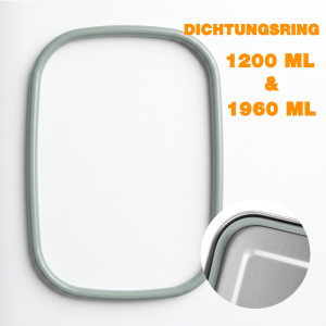 Dichtungsring für Edelstahl Lunchbox 1200ml & 1960ml – Silikon Ersatzdichtung, lebensmittelecht, BPA-frei