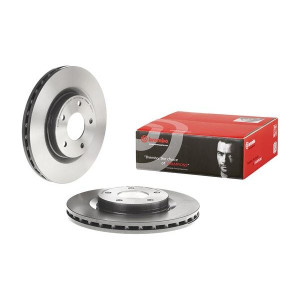 2 Discos De Freno Brembo Barnizado Para Eje Delantero 09.a637.11