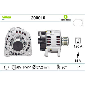 Alternador Valeo 200010
