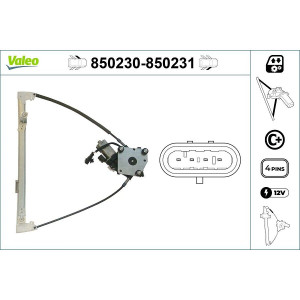 Regulador De Ventana Valeo 850230