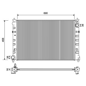 Radiador Valeo 701203