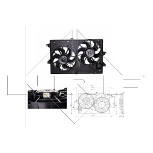 Ventilateur De Refroidissement Moteur Nrf 47385