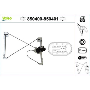 Mécanisme De Lève-vitre Valeo 850400