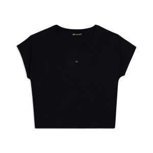 Freddy T-shirt donna con stampa sulle spalle Nero Donna Extra Large