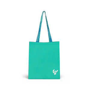 Freddy Borsa Shopper da Donna in Tela con Loghi a Contrasto Green Donna Unica