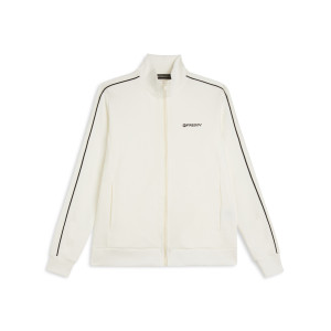 Freddy Felpa Regular Fit Collo Alto con Zip e bordature a contrasto Bianco Donna Xxs