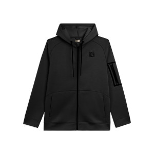 Freddy Felpa con cappuccio full zip in tessuto tecnico Nero Uomo Extra Large