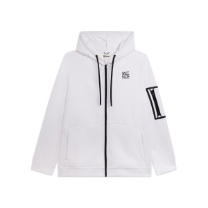 Freddy Felpa con cappuccio full zip in tessuto tecnico Bianco Uomo Large