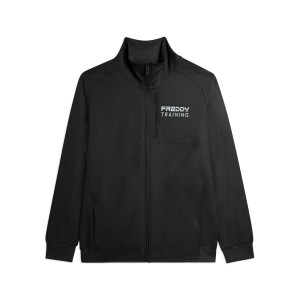 Freddy Felpa zip con taschino e cuciture sportive Nero Uomo Small