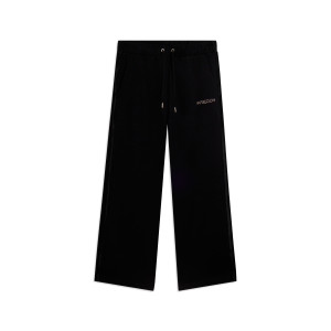 Freddy Pantaloni Sportivi Cropped vestibilità Comfort Wide Leg Nero Donna Large