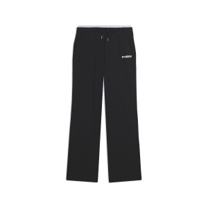 Freddy Pantaloni vita alta con fondo leggermente a zampa Nero-Bianco Donna Large