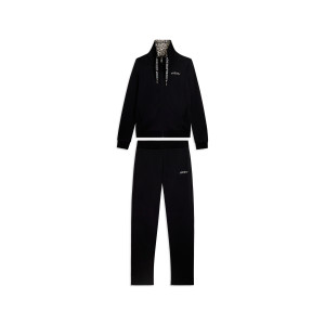 Freddy Tuta con zip e collo alto con interno animalier Nero Donna Large