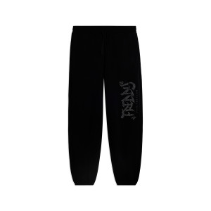 Freddy Pantaloni Sportivi Oversize con grafica  e borchie Nero Donna Extra Small