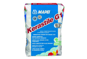Mapei Kerastile G1 Κόλλα Πλακιδίων Λευκή 25kg C1 E