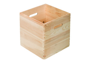 Κουτί Αποθήκευσης Ξύλινο Astigarraga M30xΠ30xΥ30cm Μπεζ
