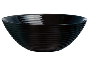 Luminarc Harena Σαλατιέρα Γυάλινη (L8806) Μαύρη 27cm