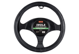 Κάλυμμα Τιμονιού Kaver Imola Φ38cm Μαύρο