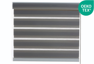 Ρολό Σκίασης Υφασμάτινο Central Home Day&Night 230x100cm Γκρι