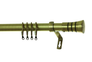 Κουρτινόβεργα Central Home Roma Επεκτεινόμενη Φ25/28mm 140/240cm Μπρονζέ