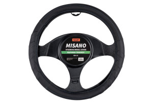 Κάλυμμα Τιμονιού Kaver Handy Misano Φ38cm Μαύρο/Μπλε