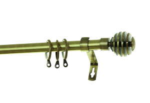 Κουρτινόβεργα Central Home Barcelona Επεκτεινόμενη Φ25/28mm 120/210cm Μπρονζέ