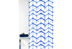 Κουρτίνα Μπάνιου Rainbow Shibori Μπλε 180x200cm
