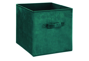 Κουτί Αποθήκευσης Box Μπλε Velvet Πολυπροπυλένιο & Πολυεστέρας