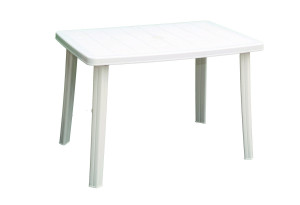 Τραπέζι Κήπου Miltoplast Μ110xΠ70xΥ72cm Λευκό
