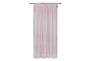 Κουρτίνα Pierre Cardin Georgette 270x140cm Ανοιχτό Ροζ με Τρέσα