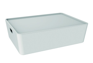 Κουτί Αποθήκευσης Πλαστικό Dea Home Contemporary M39xΠ29xΥ11cm 11.2lt Λευκό