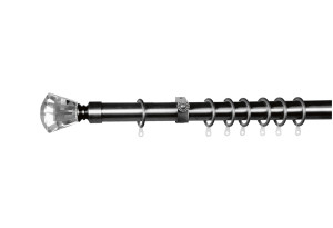 Κουρτινόβεργα Central Home Zaphire Επεκτεινόμενη Φ25/28mm 160/300cm Χρωμέ