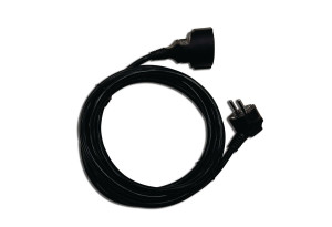 Προέκταση Καλωδίου Σούκο Plug On 3x1.5mm 3m Μαύρη
