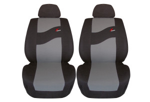 Καλύμματα Καθισμάτων Αυτοκινήτου Guard X-Power Front Set Μαύρο/Γκρι 2τμχ