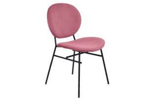 Καρέκλα Oval M56xΠ51xY82cm Ροζ