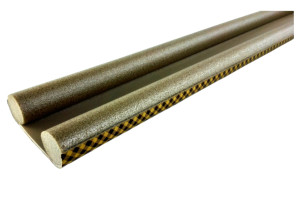 Home&Camp Αφρώδες Μονωτικό Πόρτας Διπλό 95x6cm Καφέ Καρό