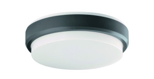Πλαφονιέρα Led Leros Plus 10W 800Lm 3000K Φ20.9xΥ5.6cm Ανθρακί