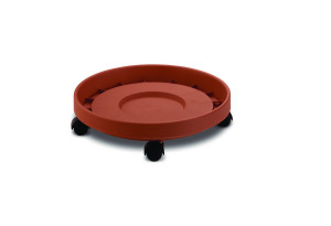Πιάτο Γλάστρας Φ.30cm Τερακότα με Ρόδες