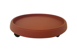Πιάτο Γλάστρας Φ.40cm Τερακότα με 5 Ρόδες
