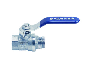 Διακόπτης Σφαιρικός Viospiral Αρσενικό-Θηλυκό 1/2''