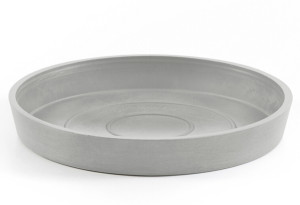 Πιάτο Γλάστρας Ecopots Amsterdam Φ21x3cm Γκρι Ανοιχτό