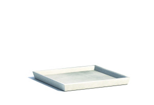Πιάτο Γλάστρας Ecopots Roterdam 21X21cm Γκρι Ανοιχτό